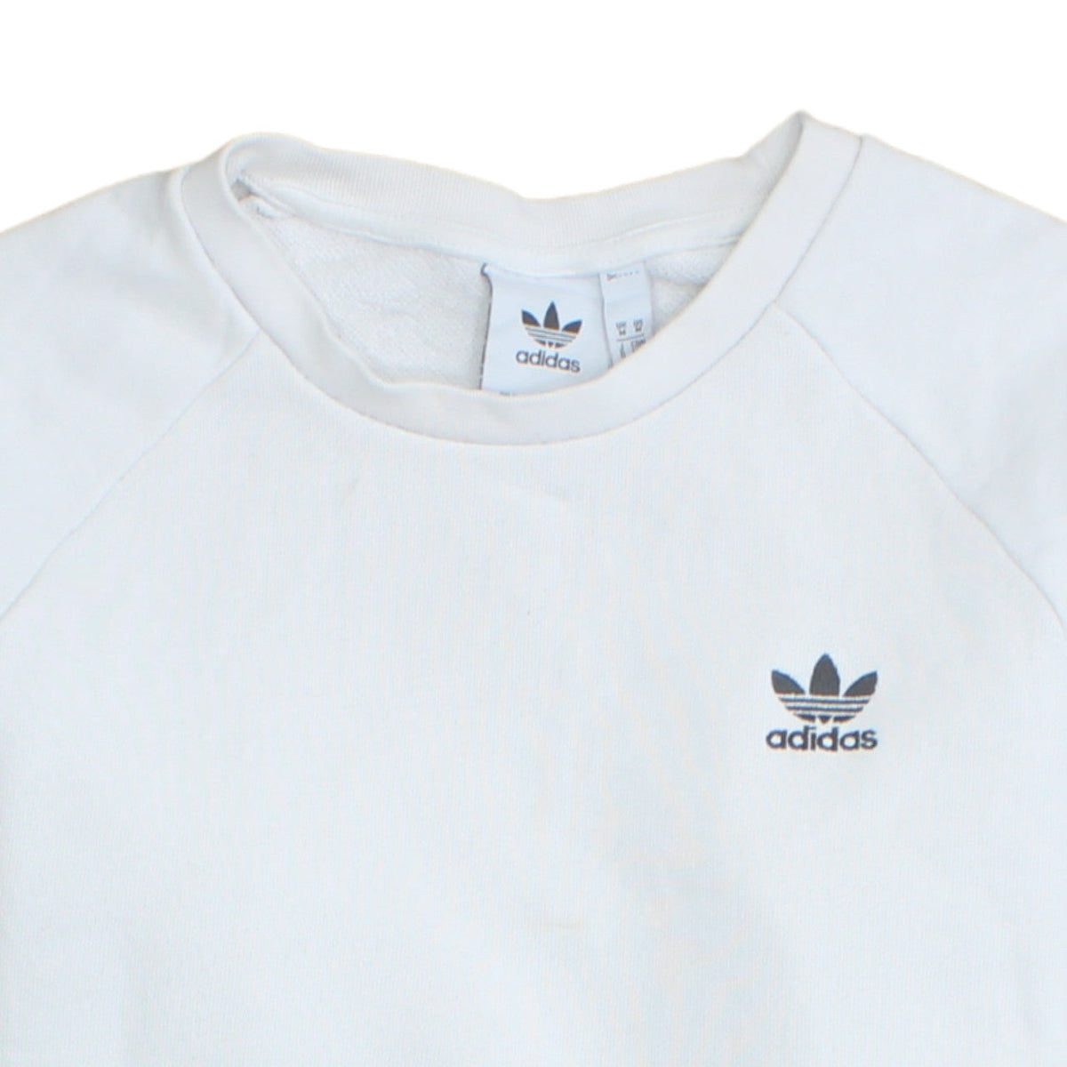 Mens UK Size M adidas White Pullover Sweatshirt