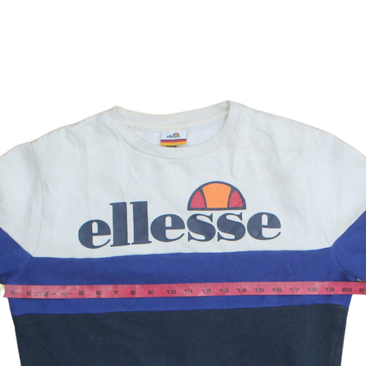 Mens UK Size S ellesse Blue Pullover Sweatshirt
