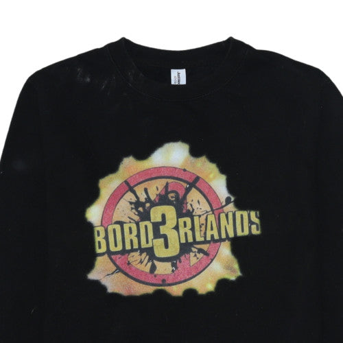 Mens UK Size S Just Hoods Black Pullover Sweatshirt