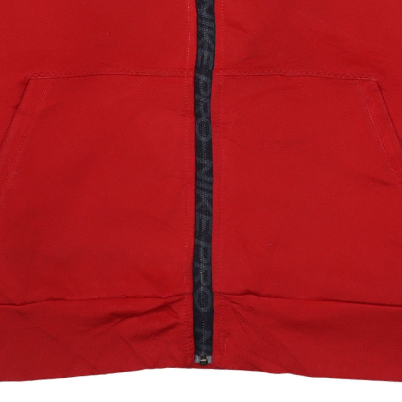 Mens UK Size L Nike Red Full Zip Hoodie
