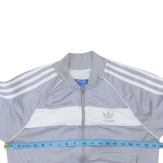Mens UK Size S adidas Grey Full Zip Sweatshirt