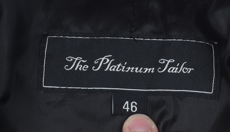 Womens UK Size 18 The Platinum Tailor Black Overcoat
