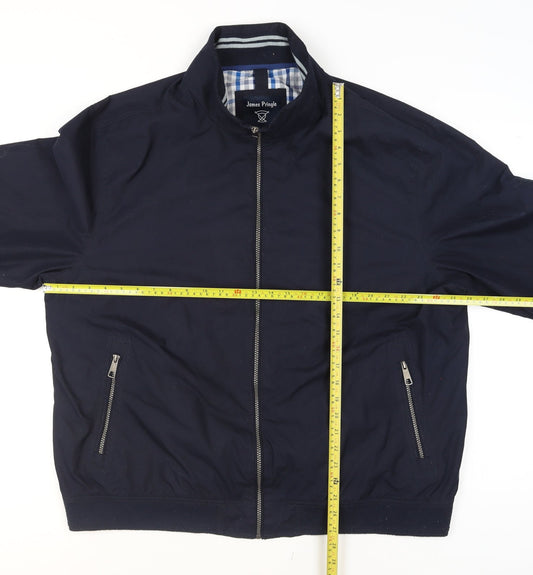 Mens UK Size 2XL James Pringle Blue Bomber Jacket