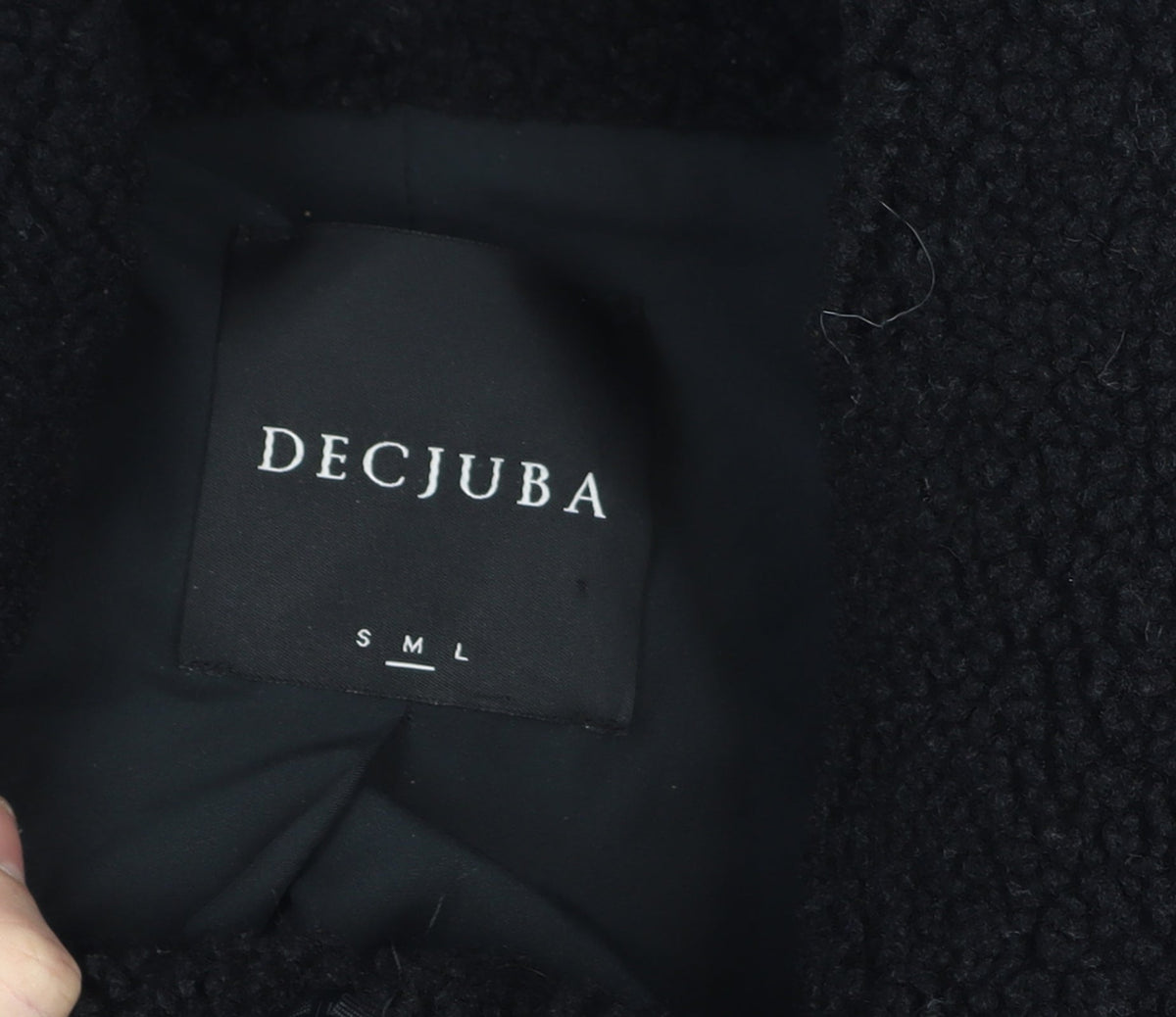 Unisex Adults UK Size S Decjuba Black Overcoat