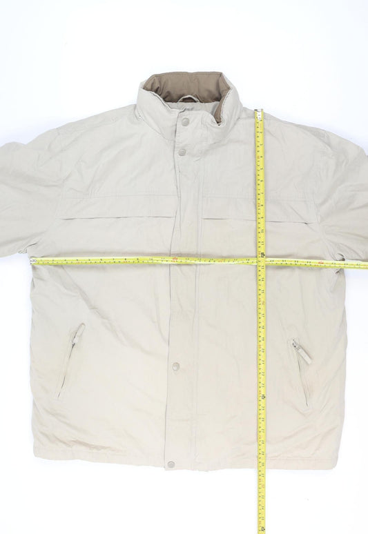 Mens UK Size 2XL ARMANDO Beige Parka Coat