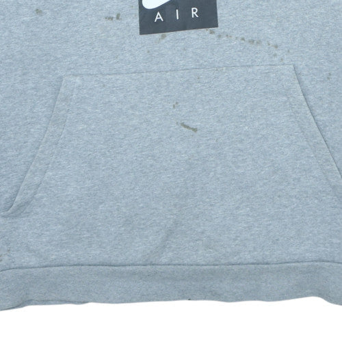 Mens UK Size XL Nike Grey 1/2 Zip Hoodie
