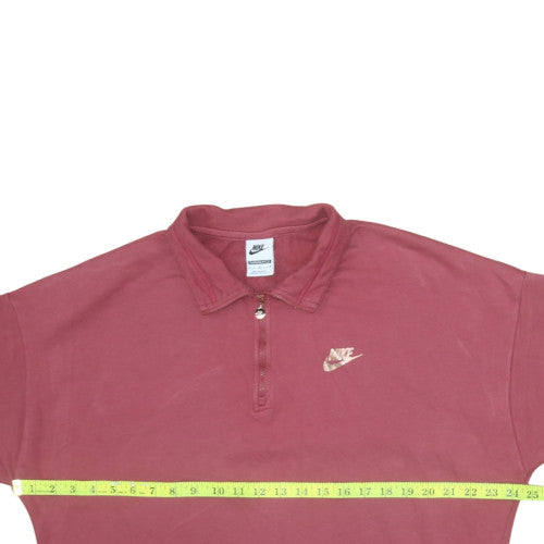 Womens UK Size M Nike Red Pullover Sweatshirt