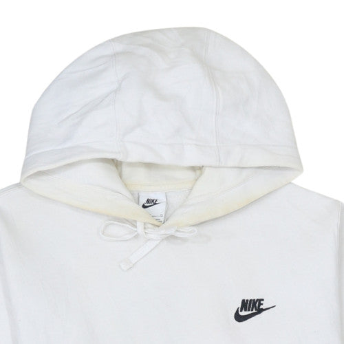 Mens UK Size S Nike White Pullover Hoodie