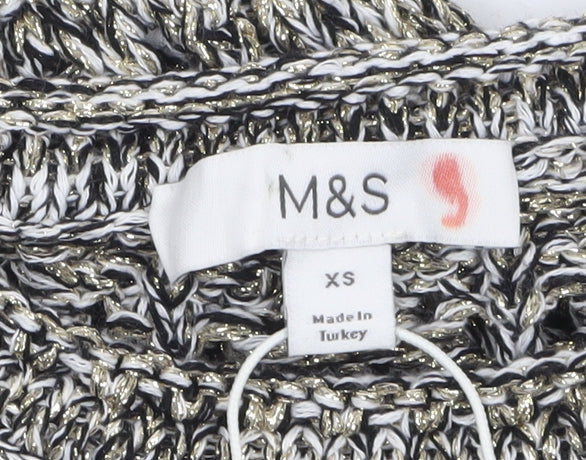 Womens UK Size XS Marks and Spencer Grey Pullover Jumper