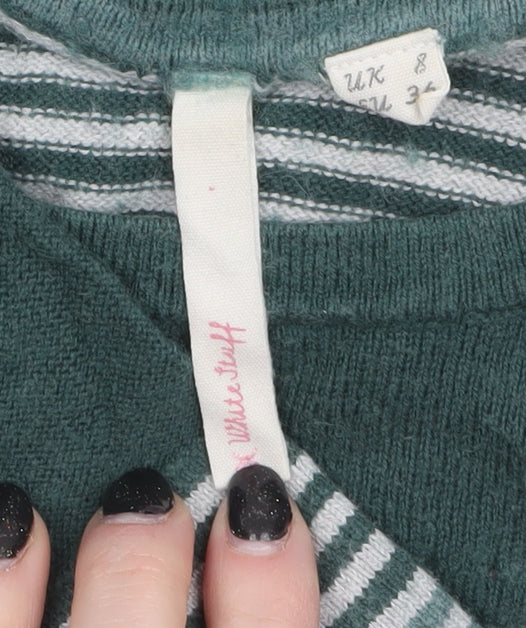 Womens UK Size 8 White Stuff Green Tunic Jumper