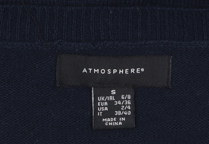 Womens UK Size S Atmosphere Blue Pullover Jumper