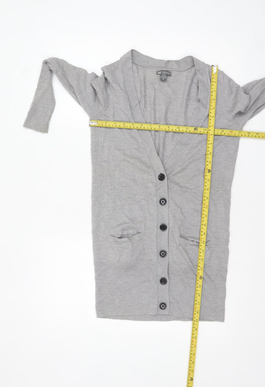 Womens UK Size XS Gap Grey Cardigan Jumper