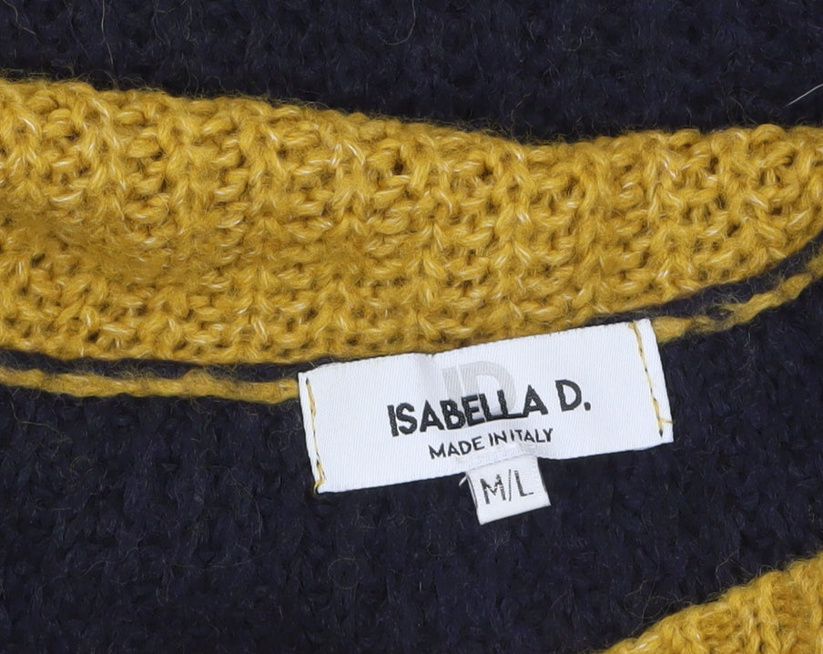 Womens UK Size M Isabella D. Multicoloured Pullover Jumper