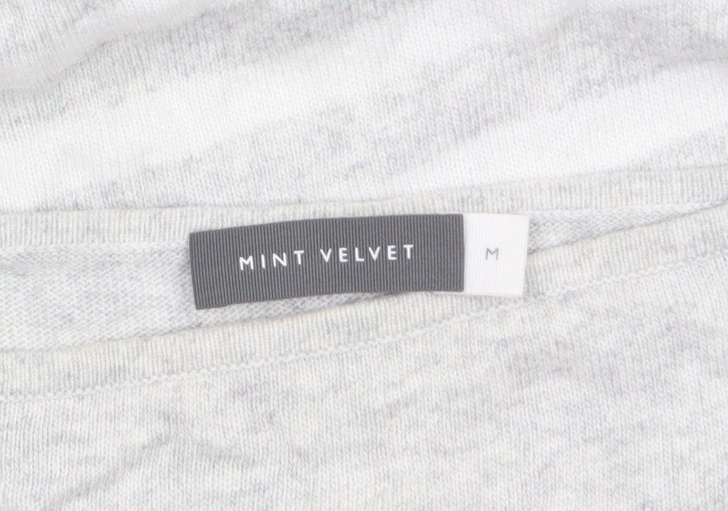 Womens UK Size M Mint Velvet Grey Pullover Jumper