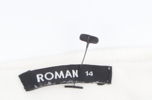 Womens UK Size 14 Roman Originals Ivory Camisole Tank