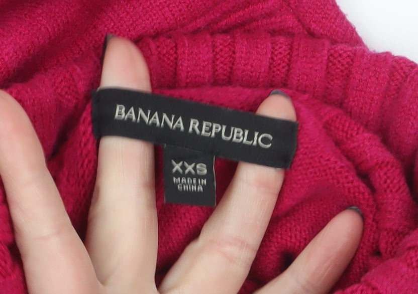 Womens UK Size 2XS Banana Republic Red Pullover Jumper