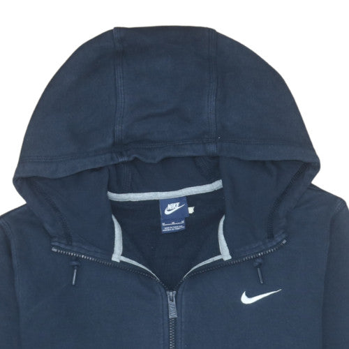 Mens UK Size M Nike Blue Full Zip Hoodie