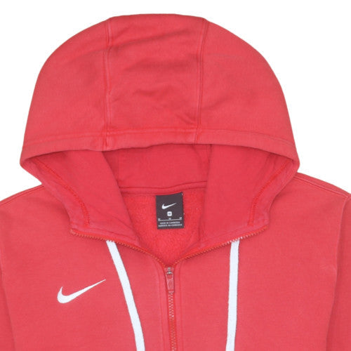 Mens UK Size M Nike Red Full Zip Hoodie