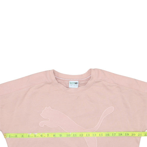 Womens UK Size 10 PUMA Pink Pullover Sweatshirt