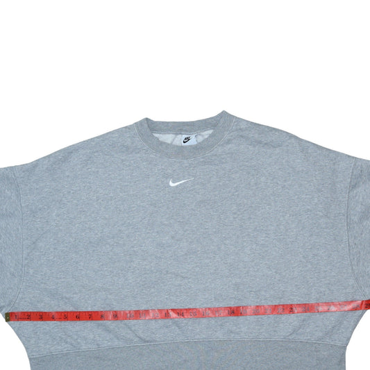 Womens UK Size L Nike Grey Pullover Sweatshirt