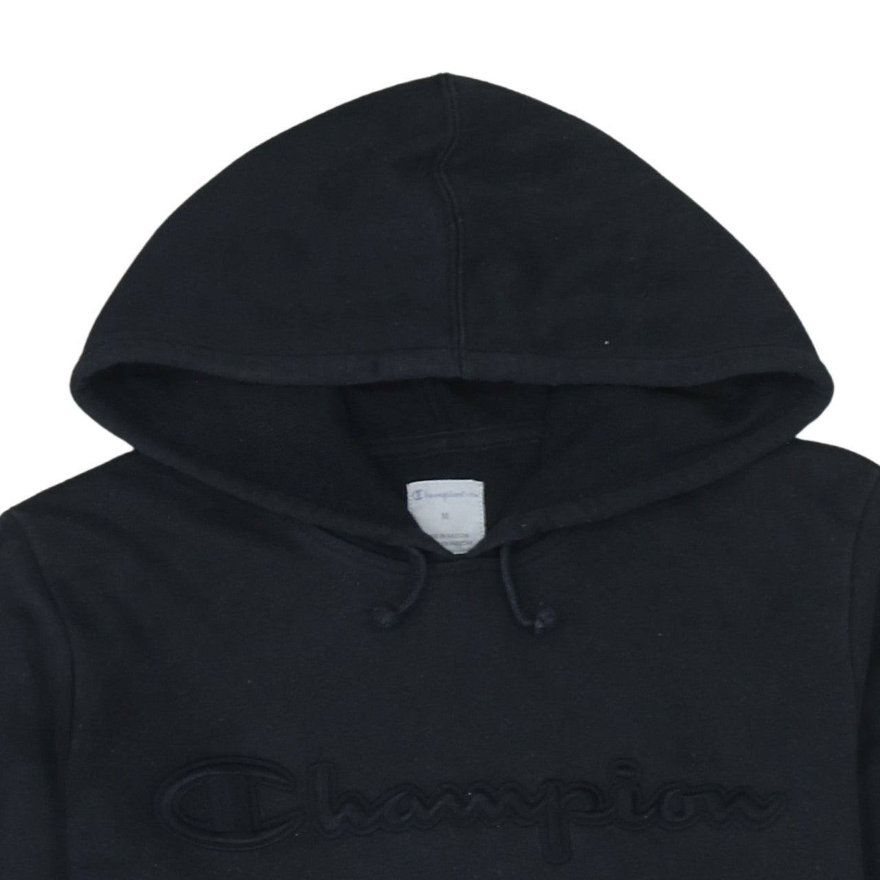 Mens UK Size M Champion Black Pullover Hoodie
