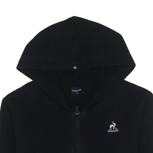 Mens UK Size L le coq sportif Black Full Zip Hoodie