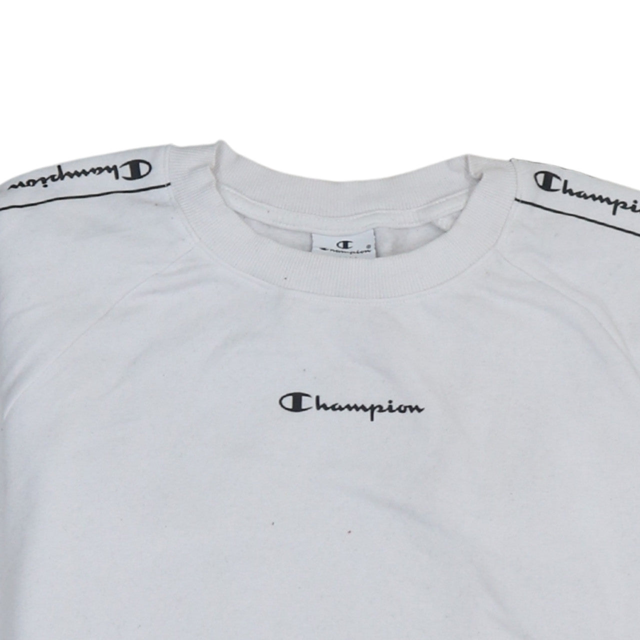 Womens UK Size S Champion White Pullover Sweatshirt