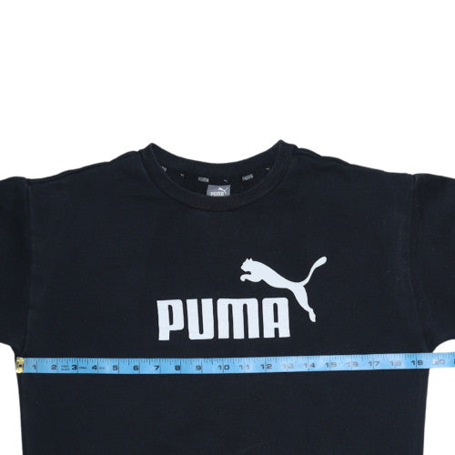 Womens UK Size XS PUMA Black Pullover Sweatshirt