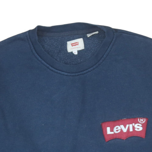 Mens UK Size M Levi's Blue Pullover Sweatshirt