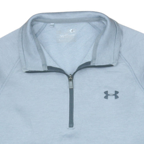 Mens UK Size M Under armour Blue 1/4 Zip Sweatshirt