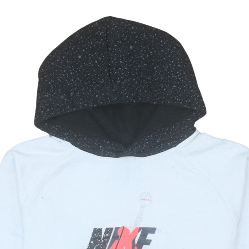 Additional view of Nike boys’ white air jordan pullover hoodie 12-13 years graphic fleece