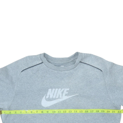 Womens UK Size M Nike Grey Pullover Sweatshirt