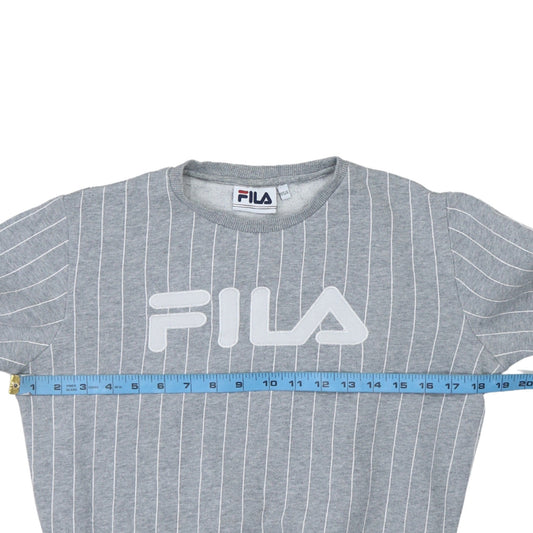 Womens UK Size 2XS FILA Grey Pullover Sweatshirt