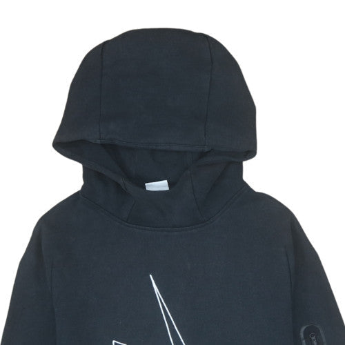 Additional view of Nike boys’ black xl pullover hoodie fleece sweatshirt with logo