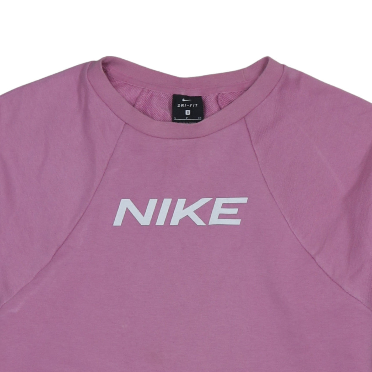 Womens UK Size S Nike Pink Pullover Sweatshirt