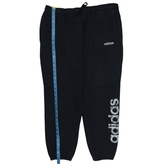 Mens UK Size XL adidas Regular Fit Jogger Black Trousers