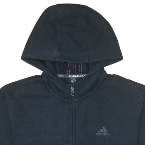 Mens UK Size S adidas Black Full Zip Hoodie