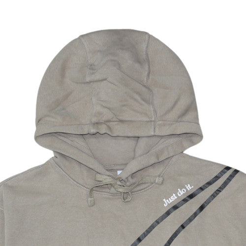 Mens UK Size M Nike Beige Pullover Hoodie