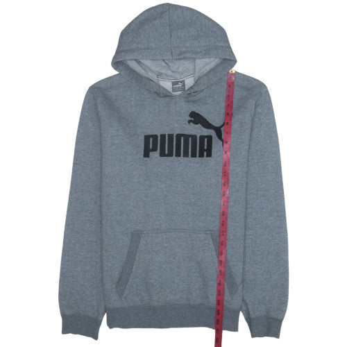 Mens UK Size L PUMA Grey Pullover Hoodie