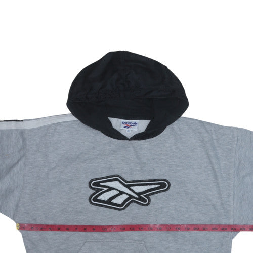 Mens UK Size XL Reebok Grey Pullover Hoodie