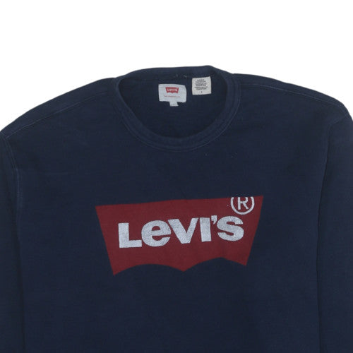 Mens UK Size M Levi's Blue Pullover Sweatshirt
