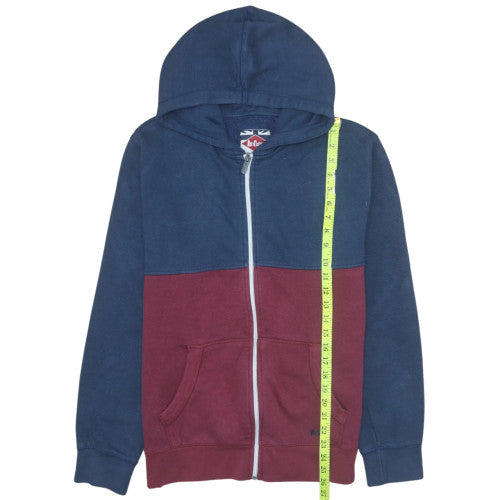 Mens UK Size L Lee Cooper Blue Full Zip Hoodie