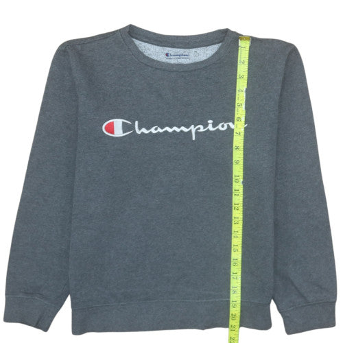 Womens UK Size L Champion Grey Pullover Sweatshirt