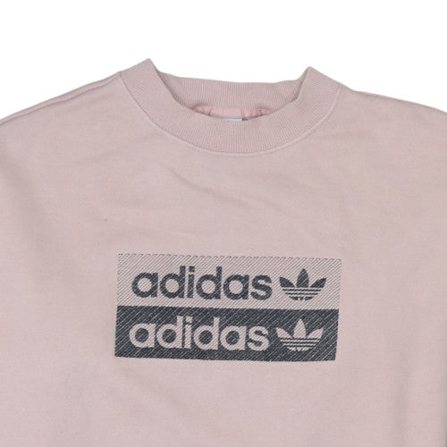 Womens UK Size 8 adidas Pink Pullover Sweatshirt