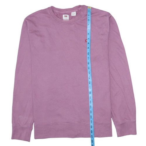 Mens UK Size L Levi's Purple Pullover Sweatshirt