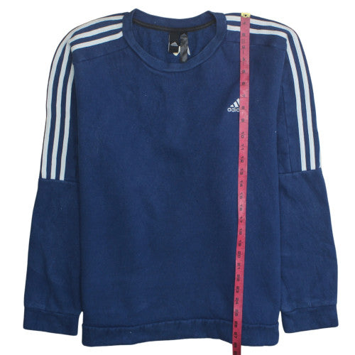 Mens UK Size M adidas Blue Pullover Sweatshirt