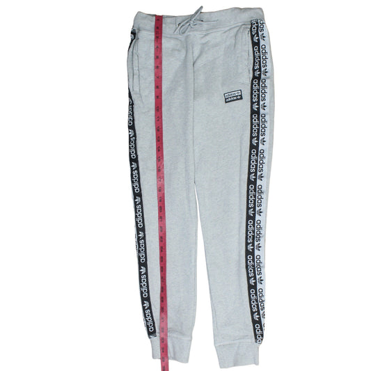 Adidas Women's Grey Jogger Trousers Size 8 Regular Fit Fleece