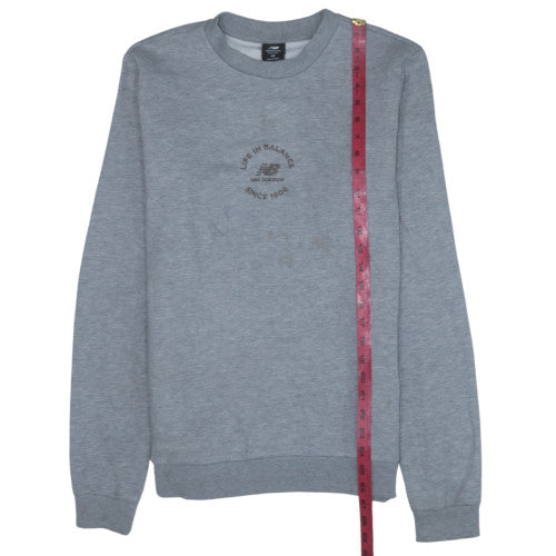 Mens UK Size XS New Balance Grey Pullover Sweatshirt
