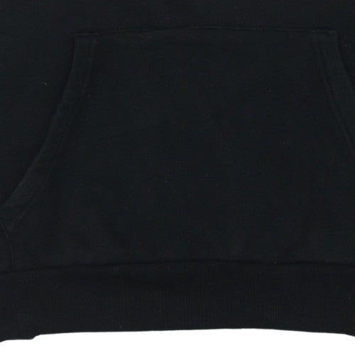 Mens UK Size M Lotto x Primark Black Pullover Hoodie