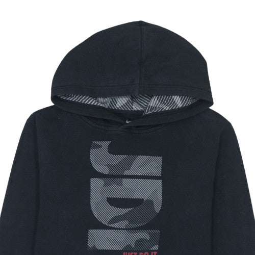 Boys UK Size 12-13 Years Nike Black Pullover Hoodie